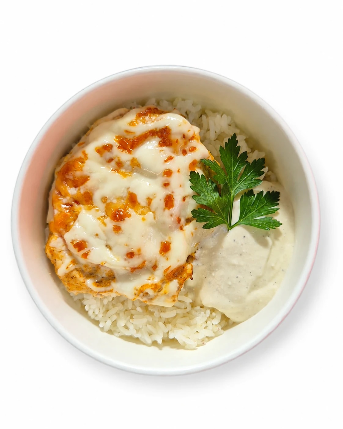 Стейк куриный с рисом