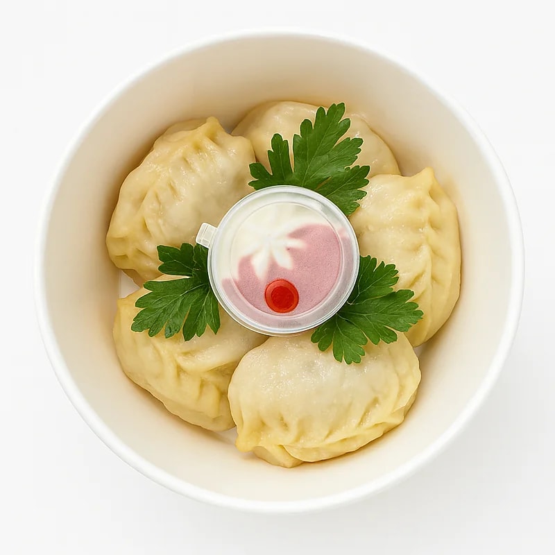 Манты с говядиной и картошкой